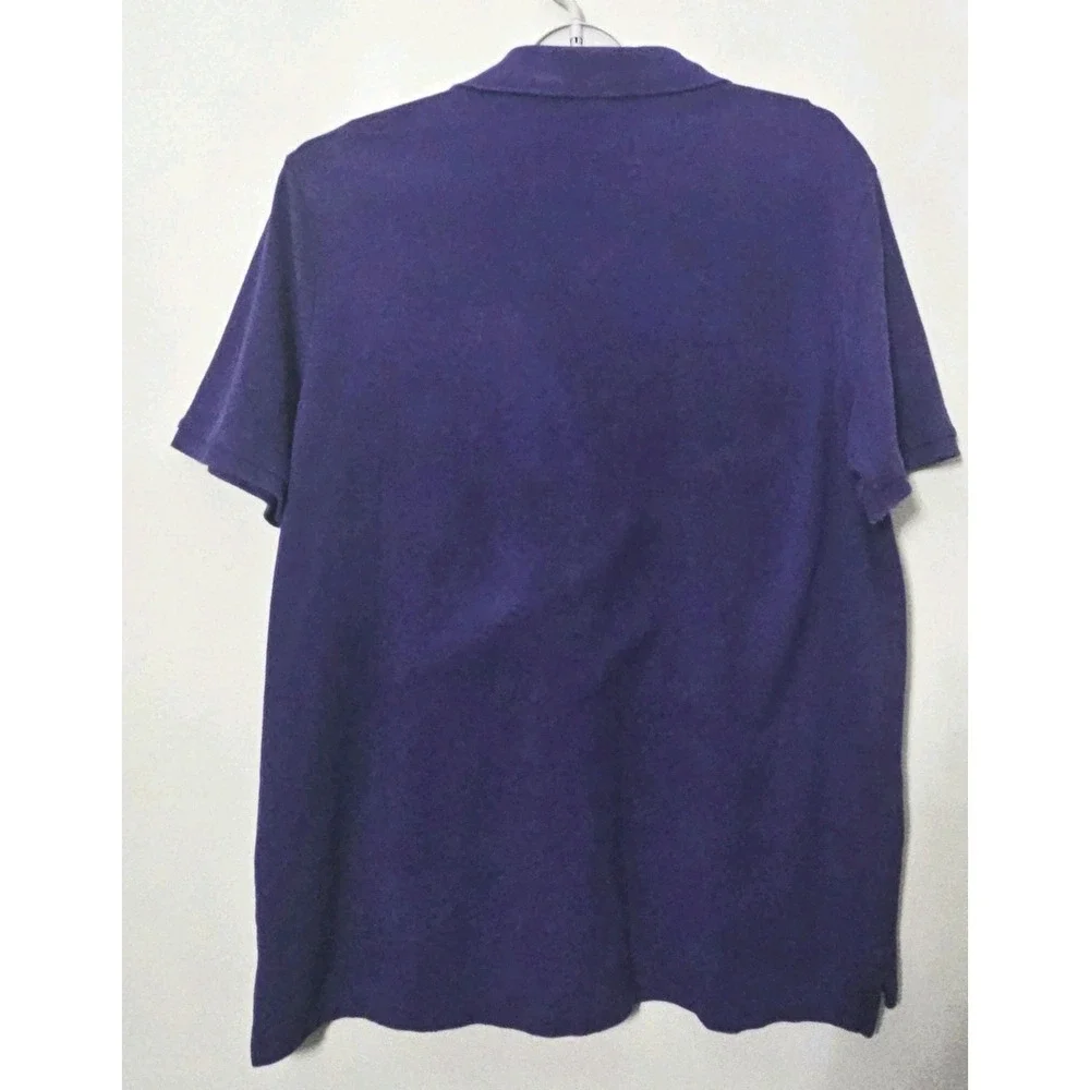 Polo Ralph Lauren Shirt Men's Size Large Big Pony New‎ York Crest Purple